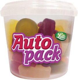 Autopack gommes assorties 200g x 12