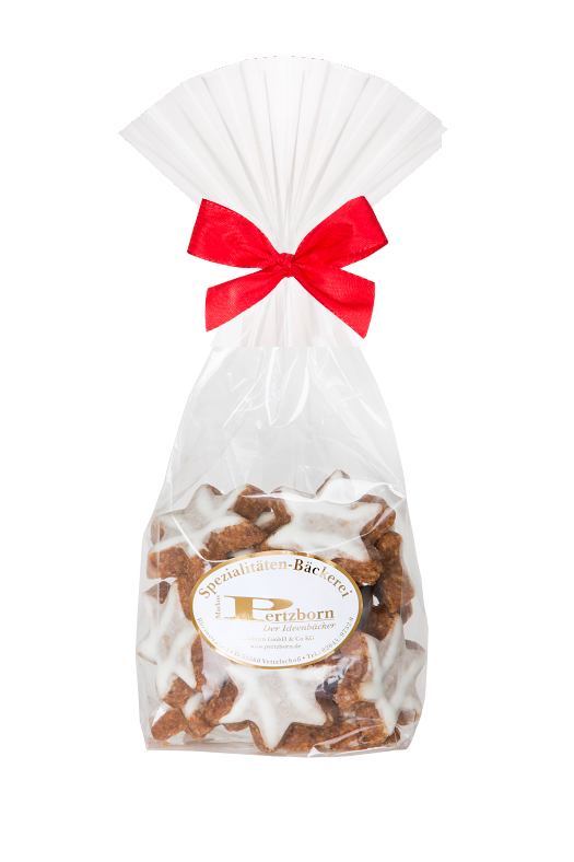 Sachet étoiles à la cannelle 43% de noisette 150g x 20