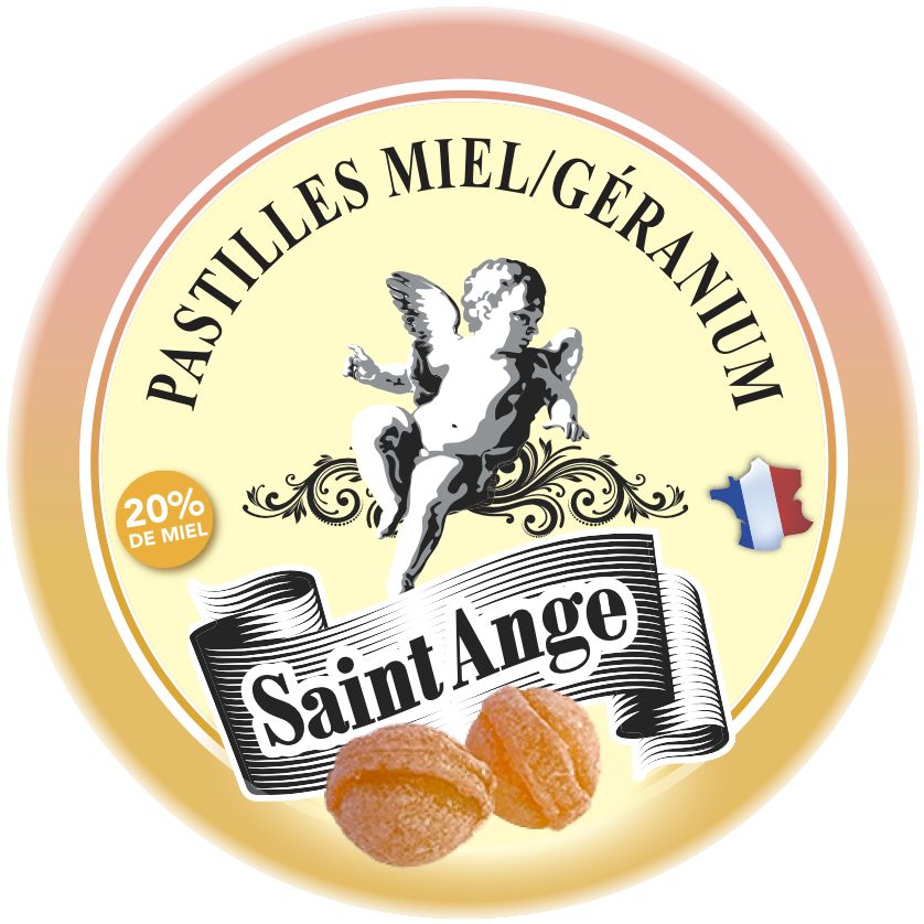 *Pastilles au Miel Géranium 50g x 10