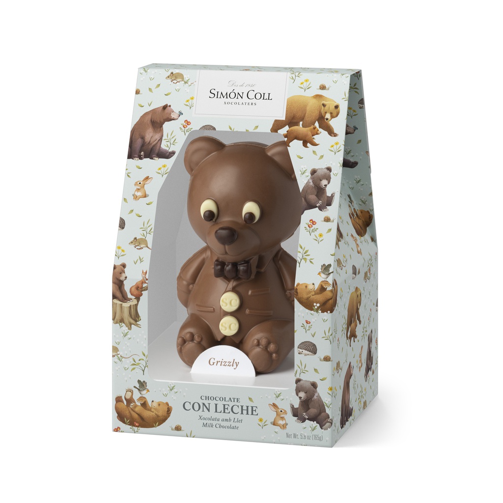 Boite moulage Ours chocolat lait 165gx6