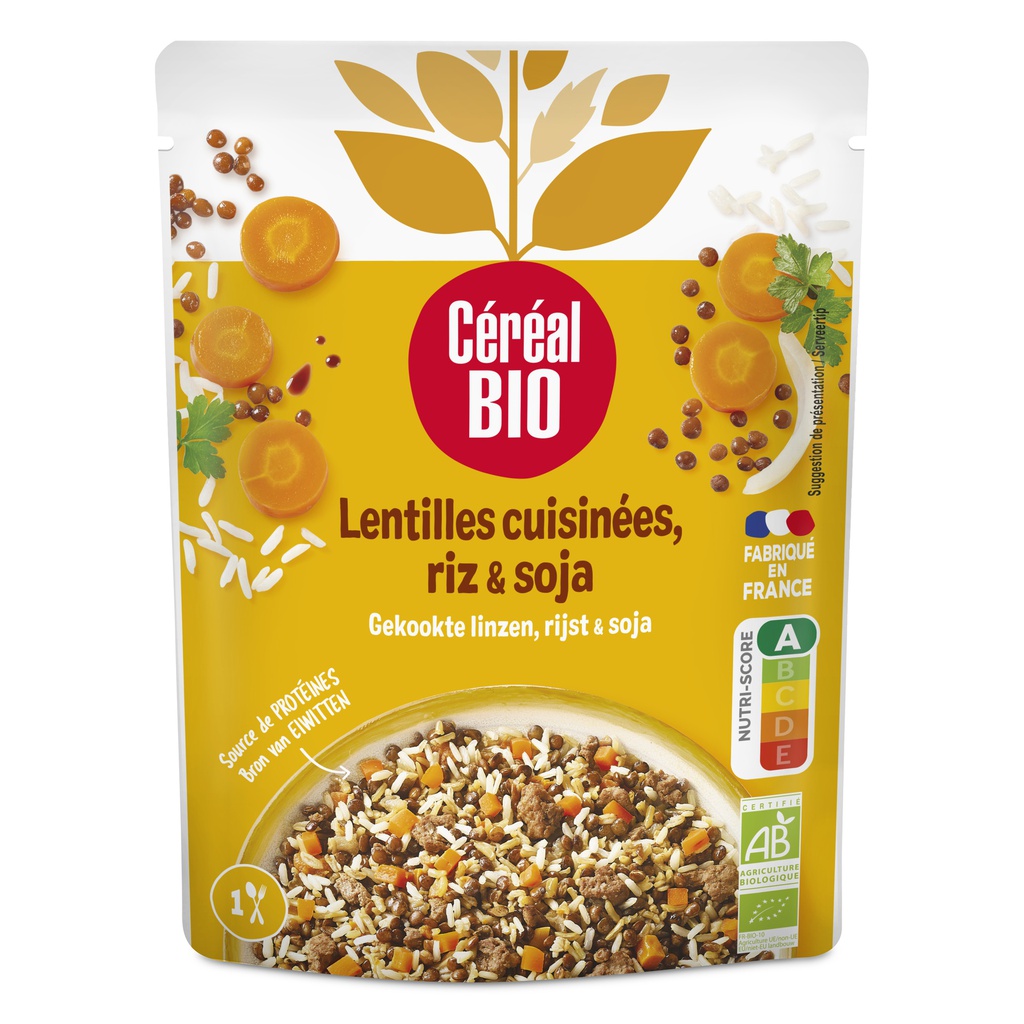 *Doy Lentilles Riz Soja 250g BIO X10