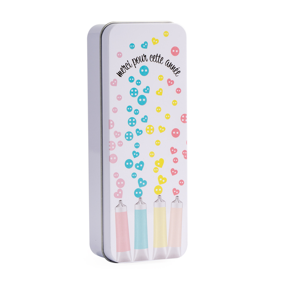 Plumier crayons coeurs  x 20