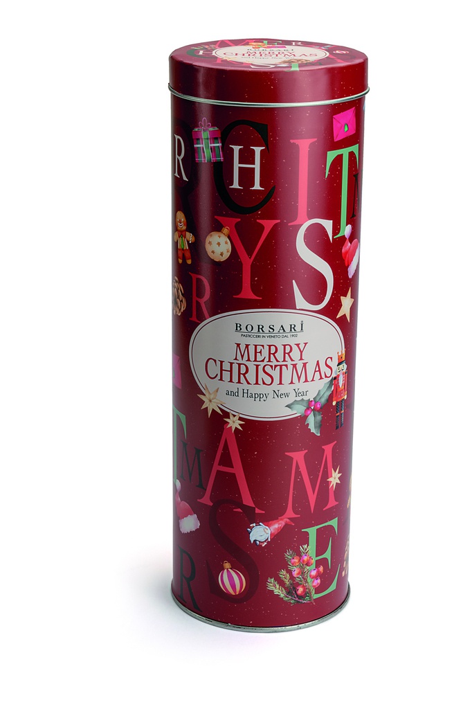 Boite métal panettone, panettone chocolat et pandoro 280g X6