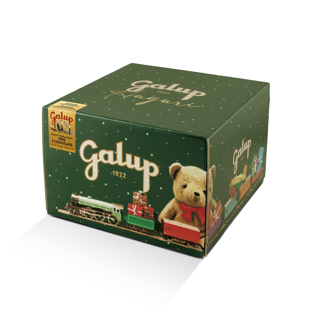 Boite Panettone poire chocolat TOYS EDITION 500g X12