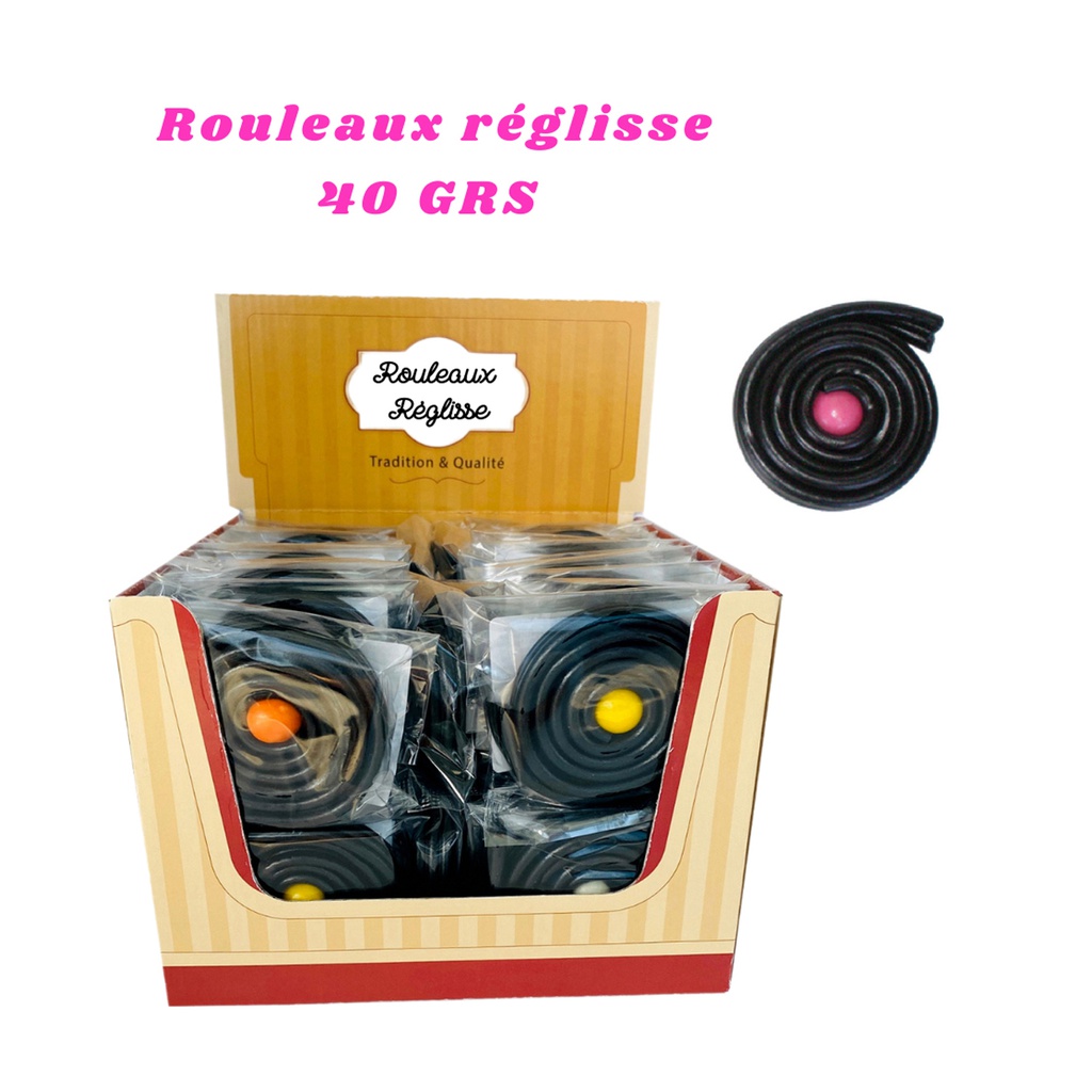 *Display rouleau réglisse 40g x 48 pièces