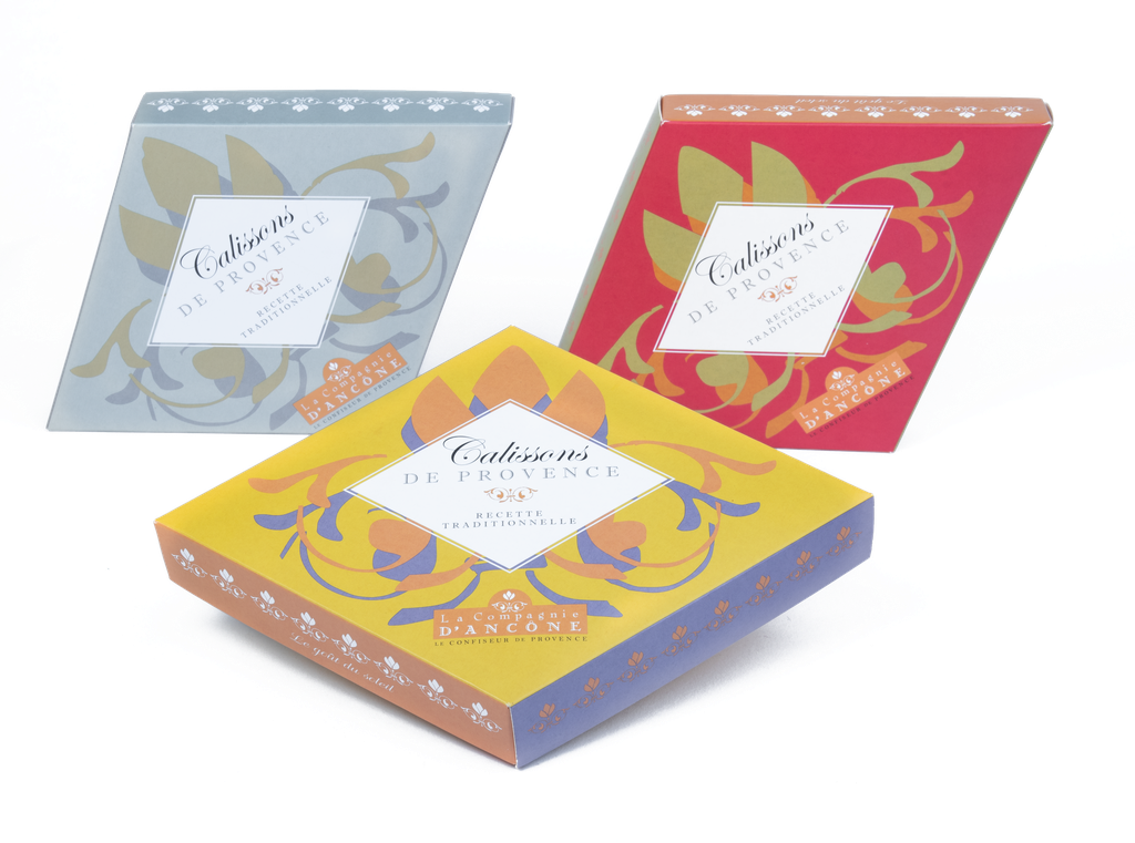 Boite 18 calissons 3 décors 240grx12